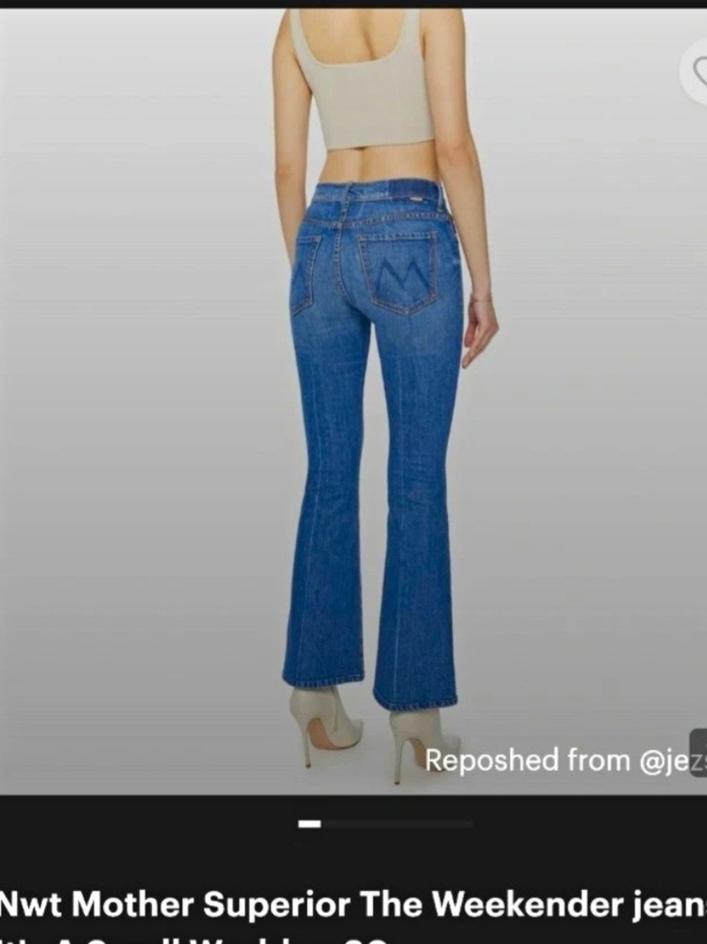 MOTHER Blue Flare Jeans